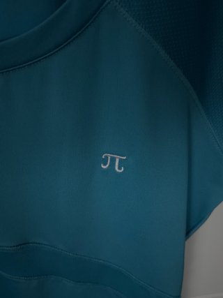 Camiseta deportiva Pi azul M mujer