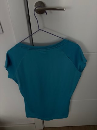 Camiseta deportiva Pi azul M mujer