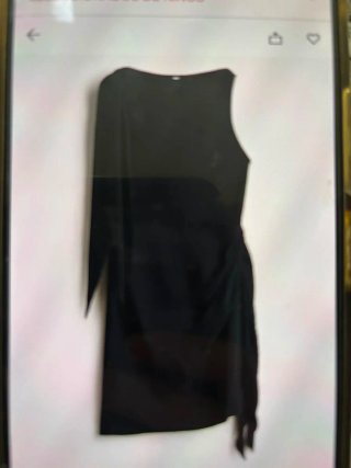 Vestido H&M satén drapeado