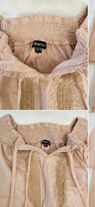 Blusón  Algodón Talla S/38 Color rosabeige empolva