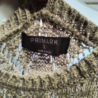 Vestito lungo Primark beige/oro taglia L