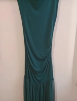 Vestido largo verde talla única
