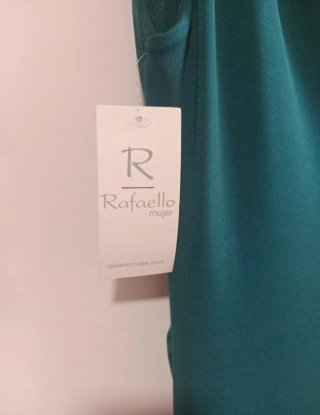 Vestido largo verde talla única