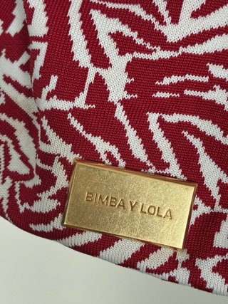 Bolso Bimba y Lola Animal Print Rojo