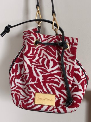 Bolso Bimba y Lola Animal Print Rojo