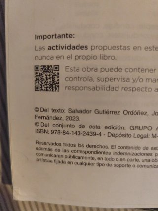 Lengua y Literatura, 2 ESO, Operación mundo