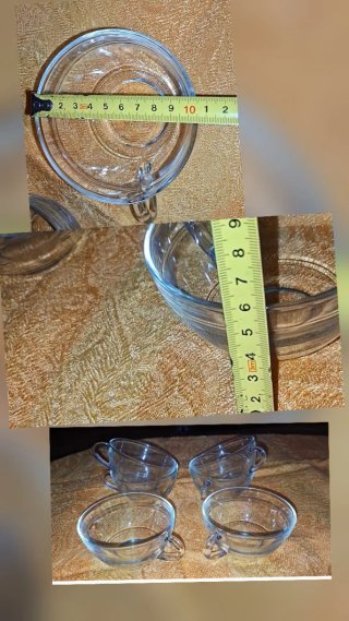 Desayuno. 6 Tazas grandes Duralex transparente