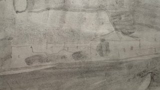 Dibujo Dalt Vila, Ibiza a tinta. Boberman.