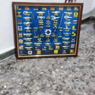 Cuadro Náutico Nudos y Banderas