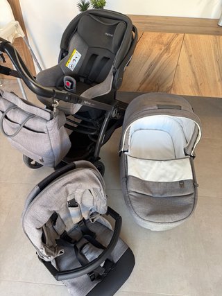 Peg Perego Cochecito Bebé 3 Piezas Gris
