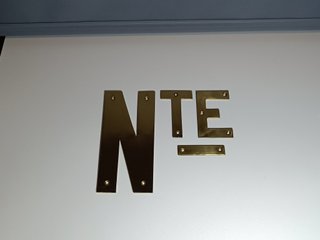 Letras latón locomotora Compañía del Norte (Nº TE)