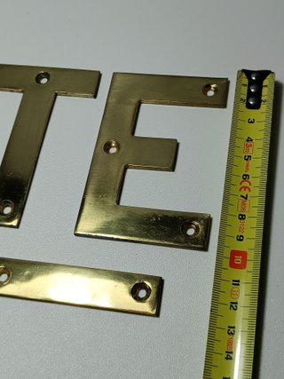 Letras latón locomotora Compañía del Norte (Nº TE)