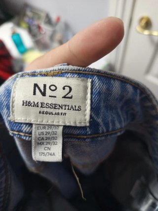 Pantalón vaquero recto claro Talla 29