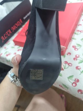 Zapatos de tacón negros con plataforma