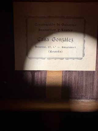 Guitarra Clásica Casa Gonzalez Palosanto