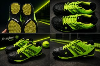 Zapatillas Padel Jhayber Negras y Verdes