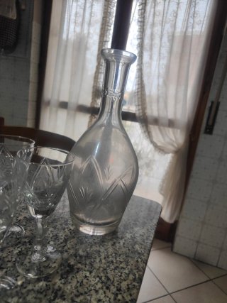 Bicchierini da liquore in vetro decorati