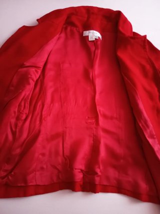 Conjunto Zara Chaqueta Lino y Falda Algodón T. L