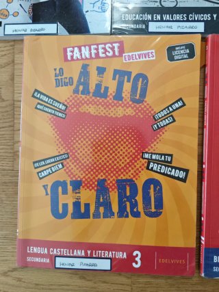 Lote 7 libros de texto 3º ESO Maristas – Edelvives
