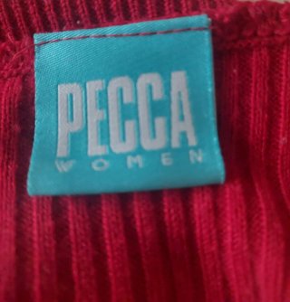 Jersey PECCA Mujer Rojo Cuello Alto