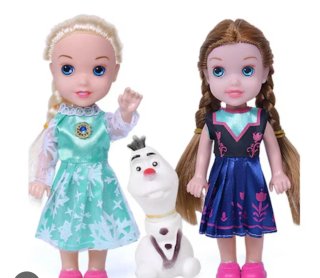 3 Muñecas Frozen Elsa, Ana y Olaf