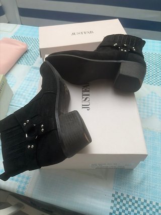 Botines Justfab Mujer Negros