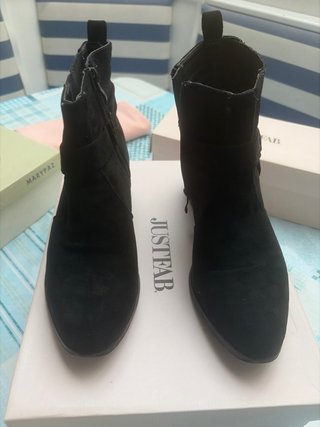 Botines Justfab Mujer Negros