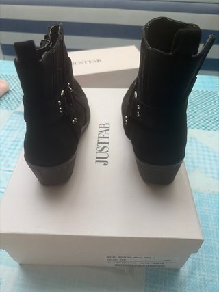 Botines Justfab Mujer Negros