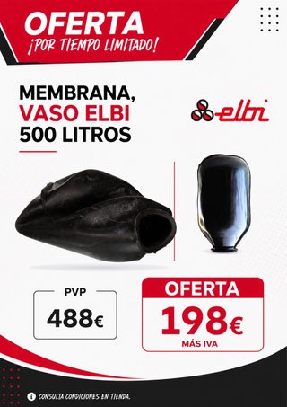 Membrana Hidroneumático Elbi AF-500 EPDM