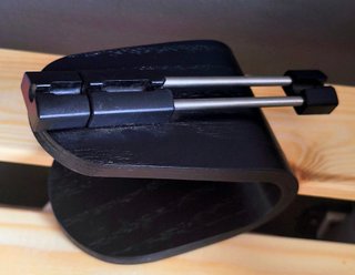 Supporto cavo mouse gaming nero