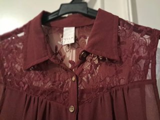Blusa VILA Talla L Transparencias Poliéster