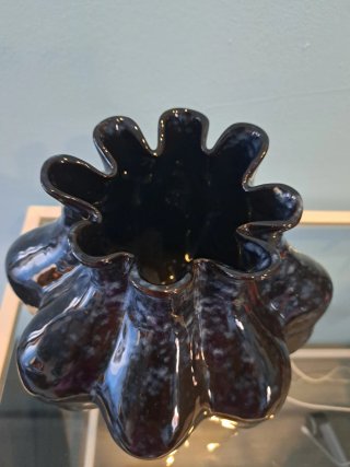 Jarrón de cerámica azul El Corte Inglés