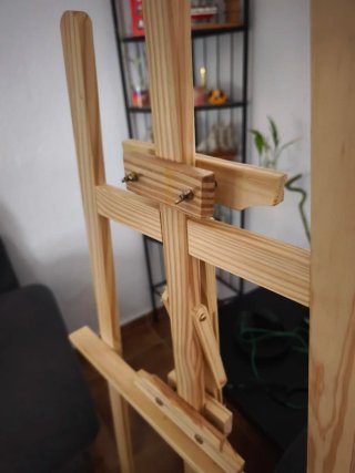 Atril de madera para pintar