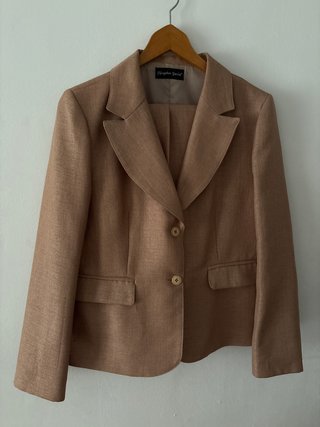 Traje Sastre Margarita Sixto Beige Talla M