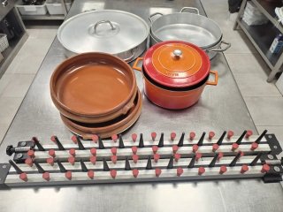 Portaplatos y cazuelas hostelería