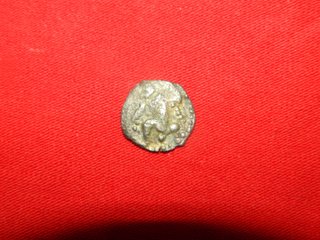 Obolo Griego 400-330 A.C Lobo en anverso plata