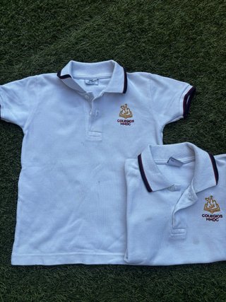 2 Camisetas uniforme Colegio HHDC Talla 2