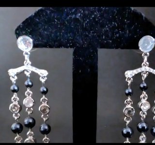 Pendientes Swarovski Originales Azules y Plateados