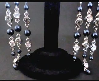 Pendientes Swarovski Originales Azules y Plateados