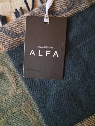 Bufanda Maglificio ALFA Nueva con Etiqueta