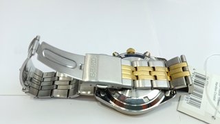 Reloj Seiko Cronógrafo Dorado y Plateado