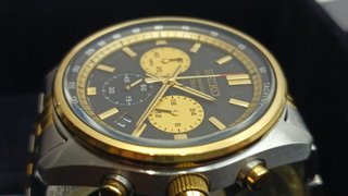 Reloj Seiko Cronógrafo Dorado y Plateado