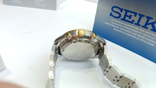 Reloj Seiko Cronógrafo Dorado y Plateado