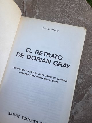 Libro El retrato de Dorian Gray, edición 1982