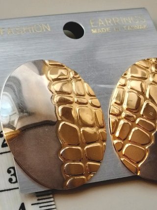 Pendientes vintage dorados y plateados
