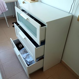 Cómoda Ikea 3 cajones blanca