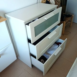 Cómoda Ikea 3 cajones blanca