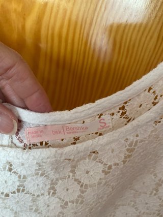 Mono Bershka Blanco Talla S