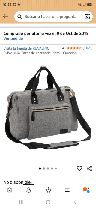 Bolso carrito bebé gris