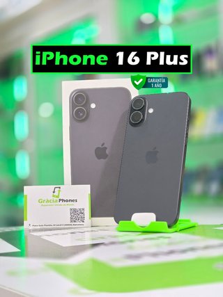 iPhone 16 Plus 128GB Negro (Semi-Nuevo)